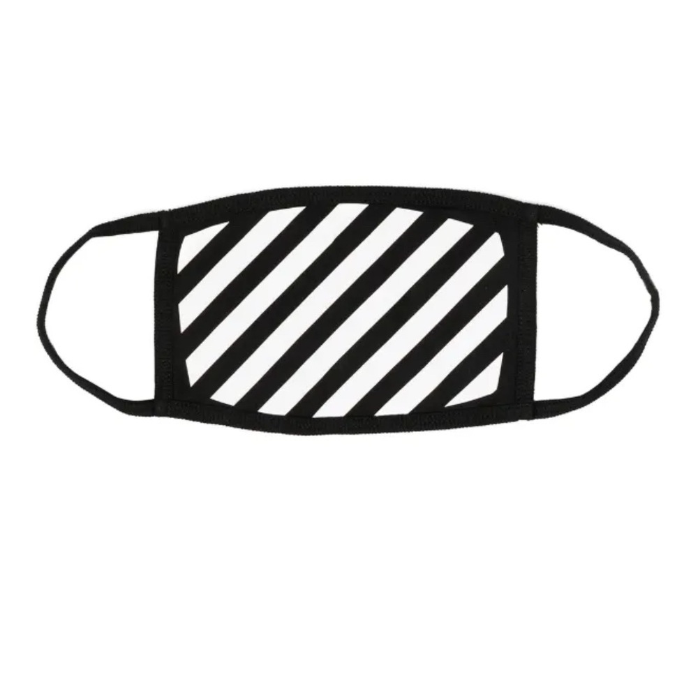 Off-White Diag-print face mask